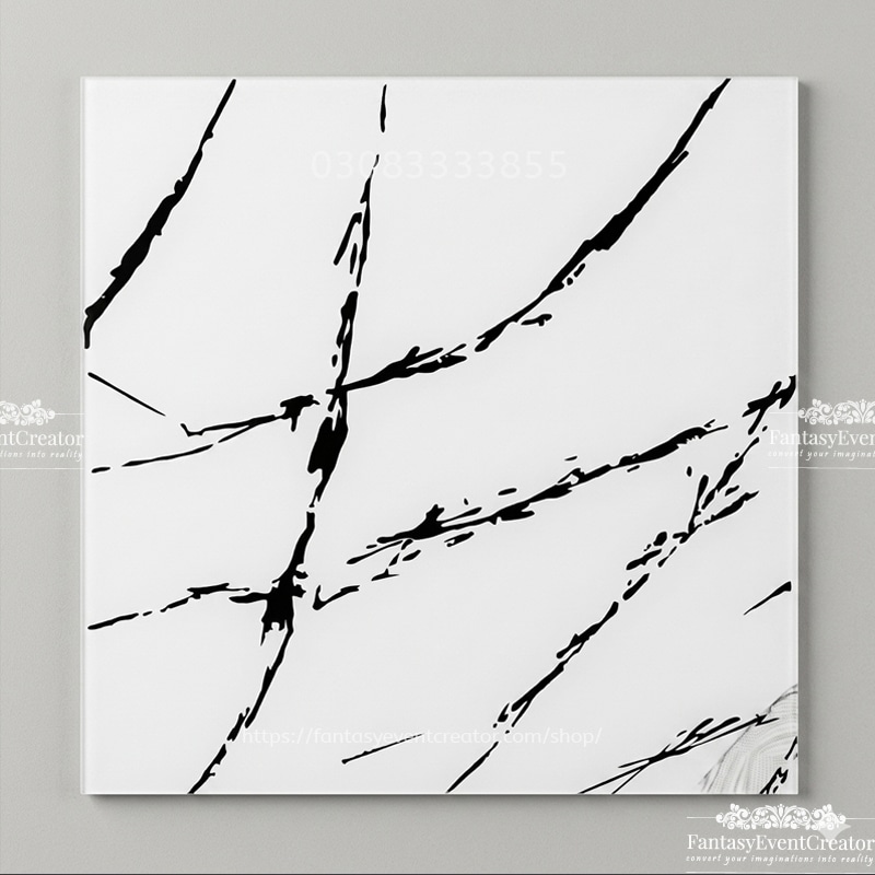 Multicolored Tempered Glass Design Marble